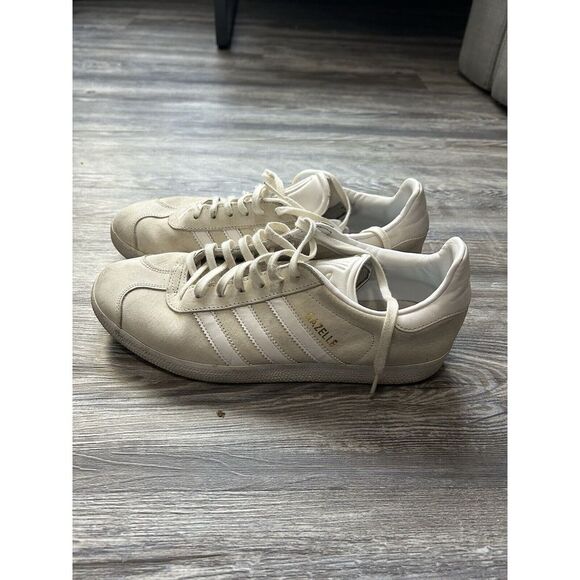 Size 9 - adidas Gazelle White Gold - Picture 2 of 5